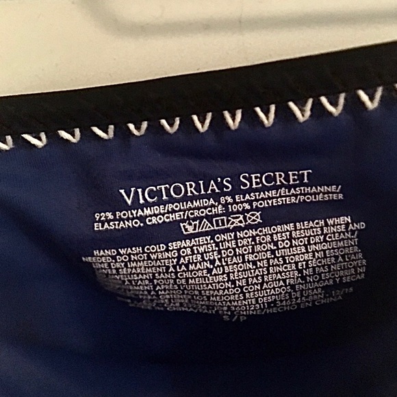 VS crochet neoprene bikini triangl style cobalt - Picture 2 of 3